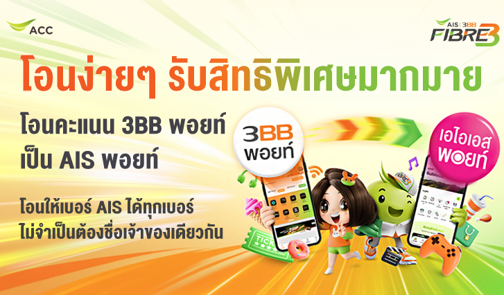 โอนคะแนน 3BB, สิทธิพิเศษ 3BB, 3BB พอยท์
